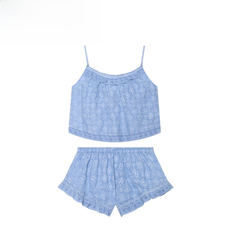 Summer Clothing Brands - Modisches besticktes Top-Shorts-Set Damenbekleidung Sommer Herbst