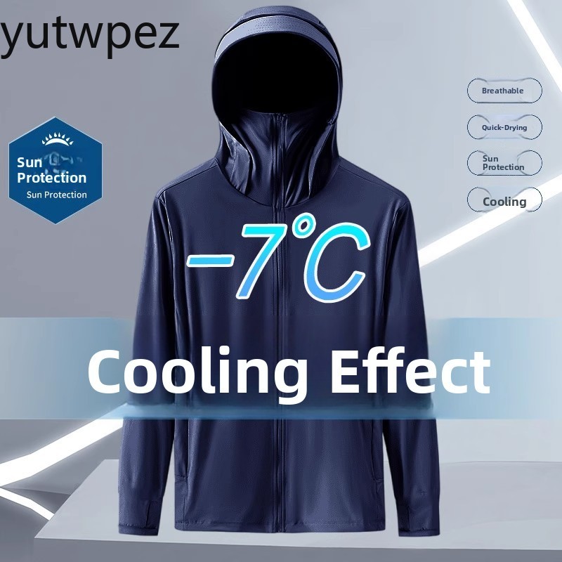 Summer Clothing Brands - UV-Schutz, kühlendes Gefühl, leichte Outdoor-Angel-Sonnenschutzjacke, Eisseide,